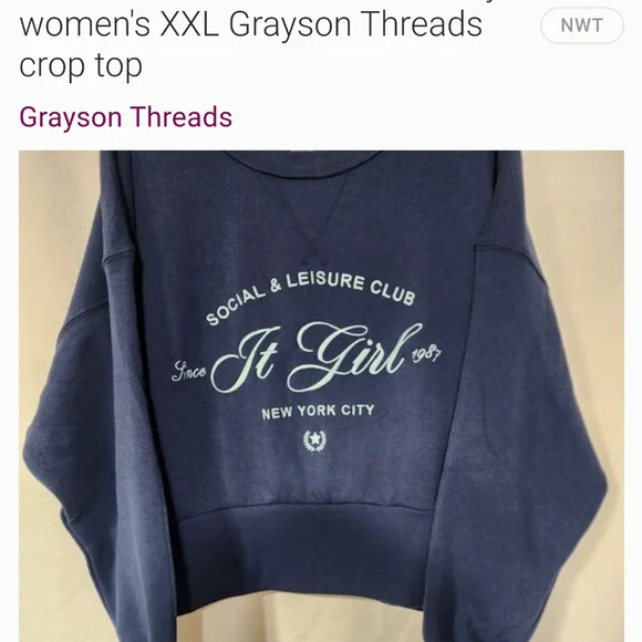 Grayson Threads Sweaters Grayson Threads Womens Blue Sweater